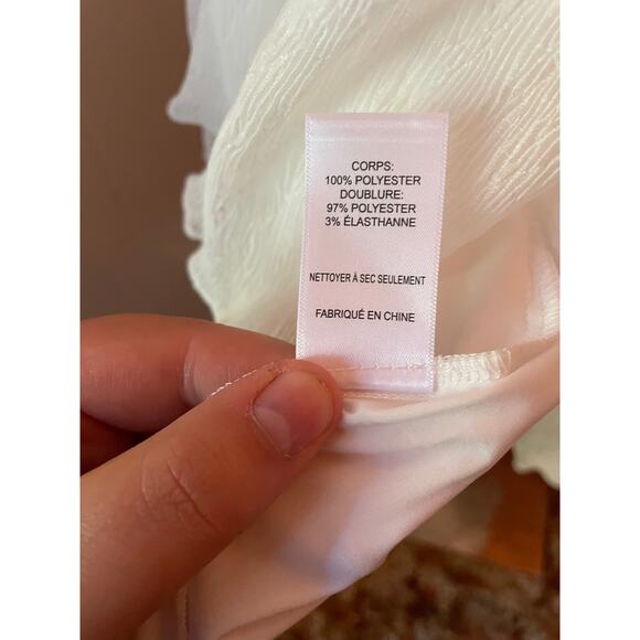 ASTR the Label NWOT - White Emporia Tiered Tulle Midi Dress - Large - Picture 9 of 12